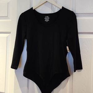 LORD TAYLOR badysuit round neck long sleeve comfortable 95%cotton 5%elastic